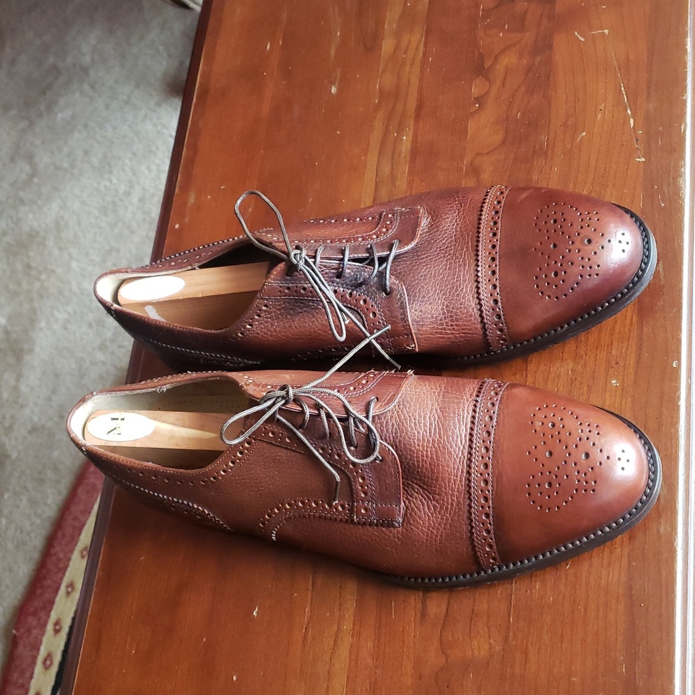 Cole Haan Chestnut Leather Derby Shoes